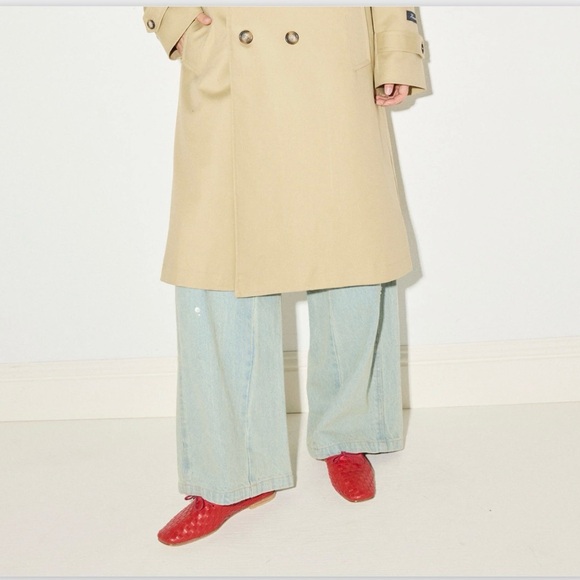 EUC Freda Salvador Jada Square Toe Ballet Flats in Red Size 10 - Picture 3 of 16